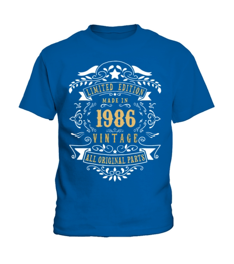 Limited Edition Made In 1986 Vintage Original Kids T-Shirt