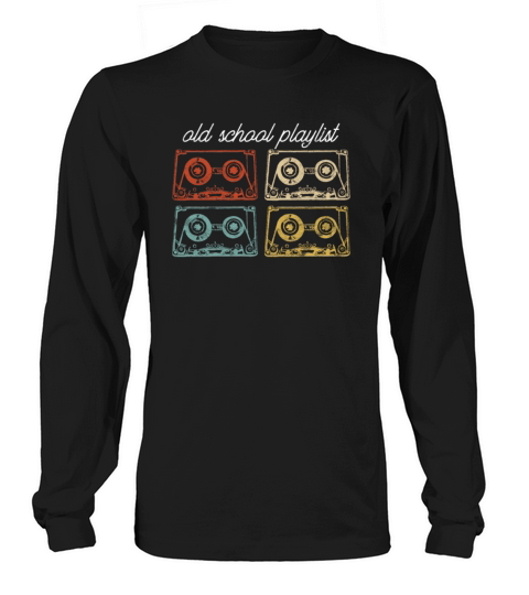 Vintage Retro Music Cassette Tapes Mixtape T-Shirt Women's Long Sleeve