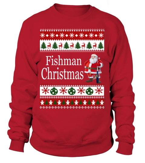 Ugly Christmas sweater for Fisherman Women's Sweatshirt
