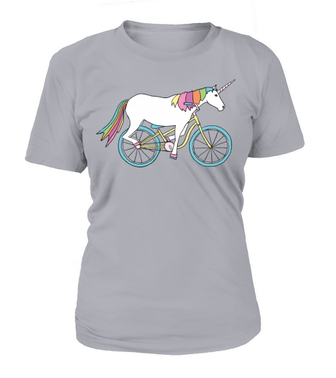 unicorn riding bike T-Shirt Woman