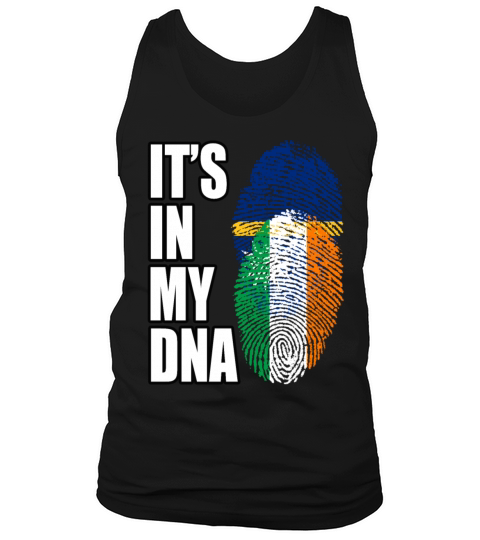 Irish And Nauruan Mix DNA Flag Heritage Men's Tank Top