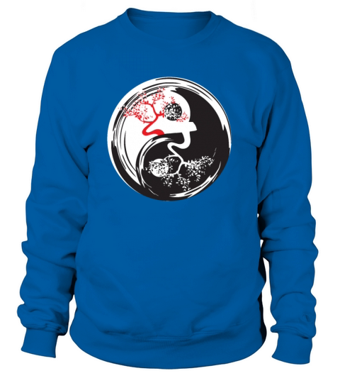 Bonsai Tree Yin Yang Balance Peace Love Gift Ideas Women's Sweatshirt