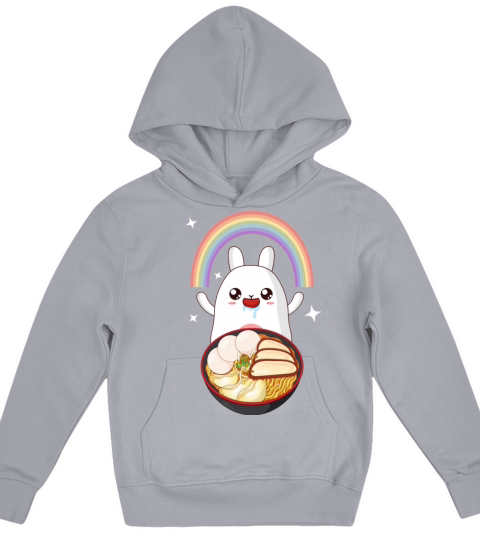 Hungry Sweet Ramen Anime Kawaii Bunny Kids Hoodie