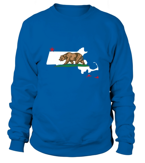 Massachusetts California Funny Pride Flag Apparel Sweatshirt Unisex