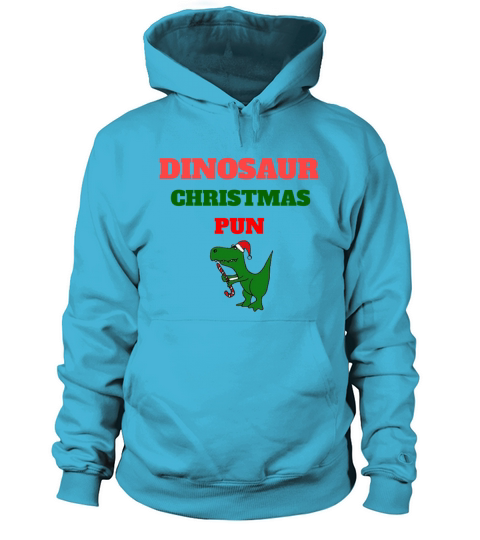 dinosaur christmas pun Men's Hoodie