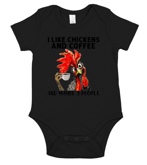 i like chickens and coffee Short Sleeve Baby One-Piece