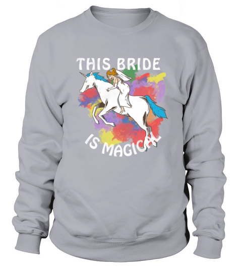 Funny Bride To Be Bridesmaid Unicorn Party Gift Women's Sweatshirt