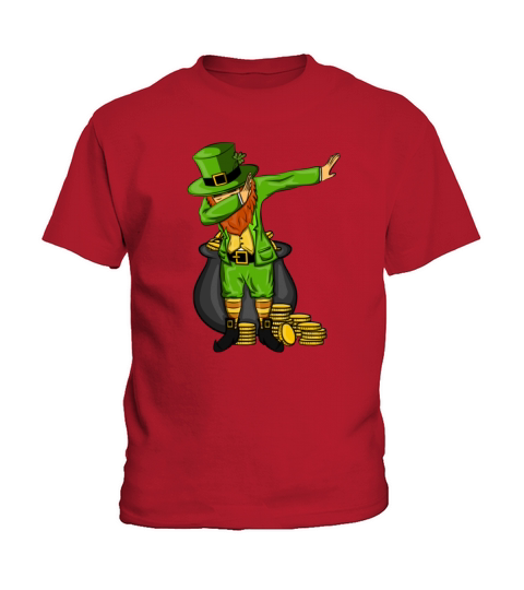 Leprechaun Dabbing Dance Designs Kids T-Shirt