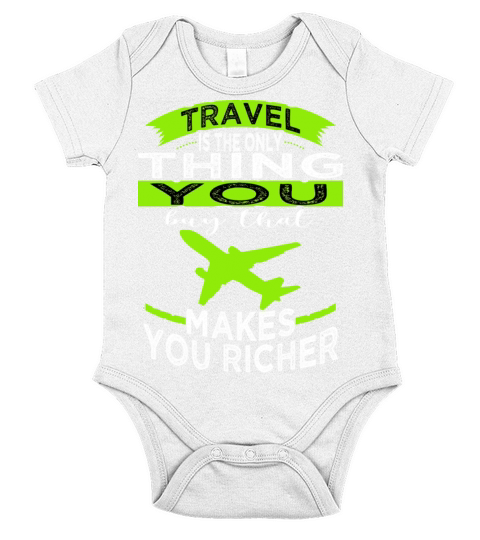 vintage statement bday traveling quotes trip Short Sleeve Baby One-Piece