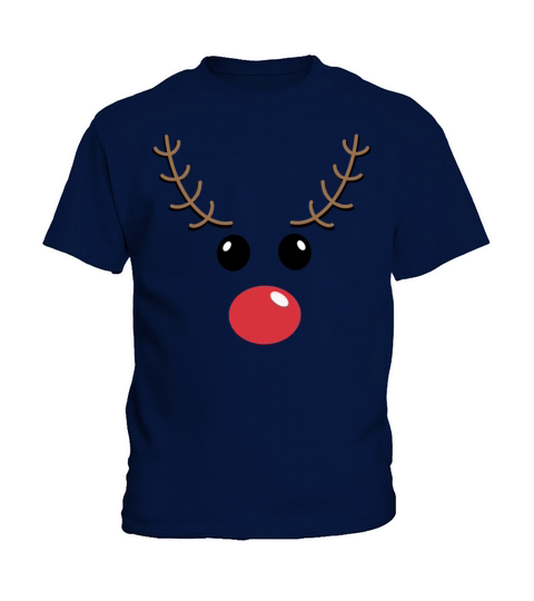 Merry Christmas Simple Rudolph The Red Nosed Reindeer Classic T Kids T-Shirt