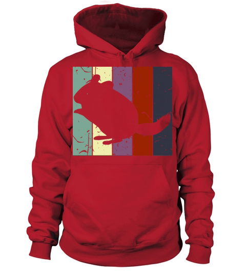Vintage Chinchilla Retro Chinchillas Rodent Women's Hoodie