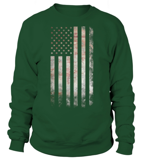 Vintage USA Flag Men's Sweatshirt