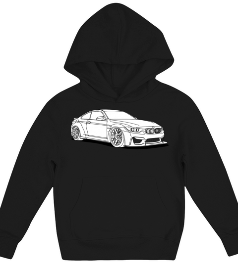 awesome white car Kids Hoodie