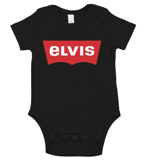 Elvis - Levis Style Logo TShirt Short Sleeve Baby One-Piece