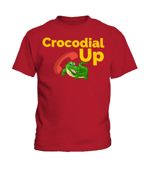 Crocodile funny meme crocodial up Kids T-Shirt