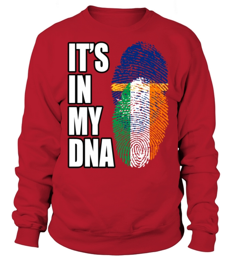 Irish And Nauruan Mix DNA Flag Heritage Men's Sweatshirt