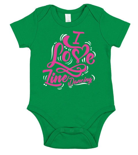 line dancing Short Sleeve Baby One-Piece