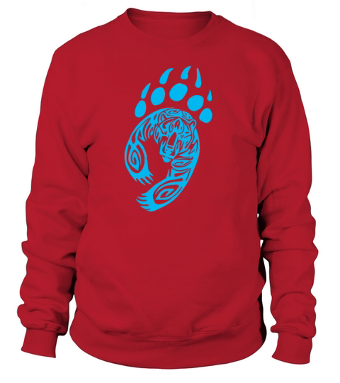 Bear Paw Tribal Grizzly Black Papa Momma Women's Sweatshirt