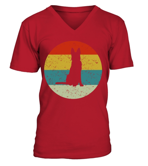 GERMAN SHEPHERD vintage Men's V-Neck T-shirt
