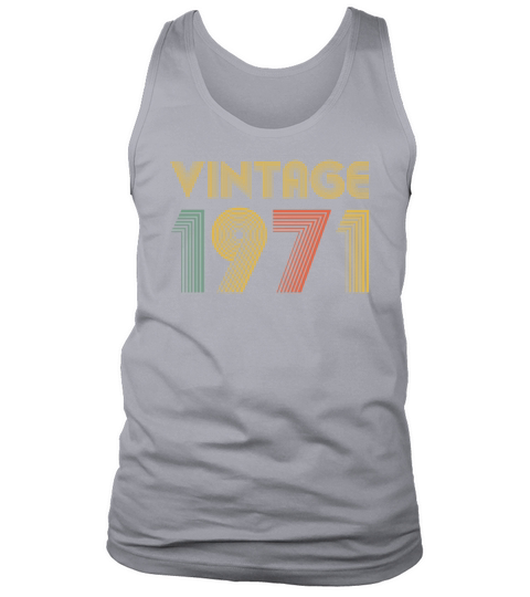 Vintage 1971 50th Birthday Gift for Dad Mom Men's Tank Top