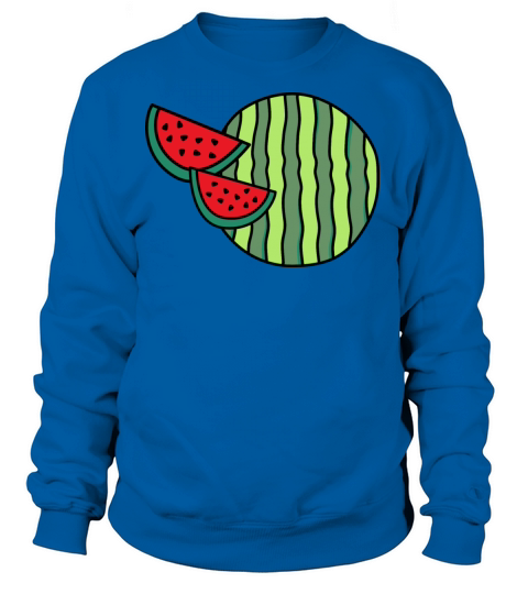 Funny Watermelon Illustration Women's Sweatshirt