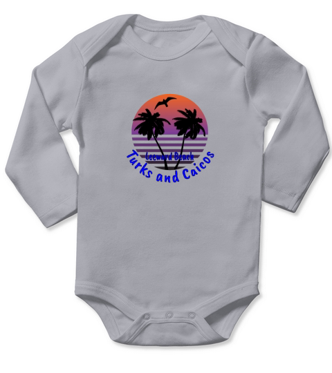 Leeward Beach Turks and Caicos Long Sleeve Baby One-Piece