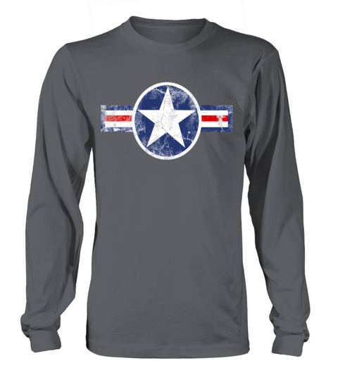 Vintage Army Air Corps Patriotic Star Women's Long Sleeve