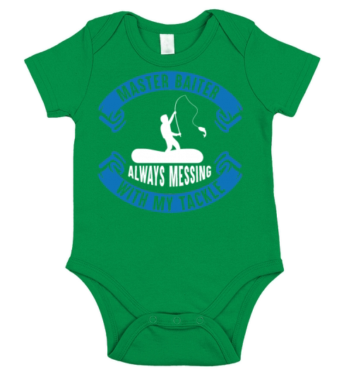 Master Baiter Gift Idea Shirt Short Sleeve Baby One-Piece