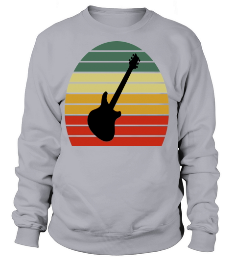 retro guitar sunset Women's Sweatshirt