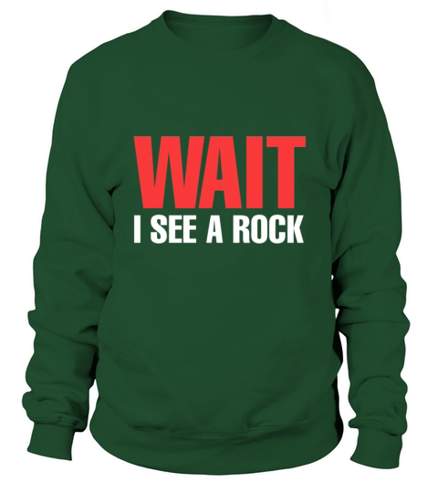 Rock Mineral Collector Wait I See A Rock Geologist Women's Sweatshirt