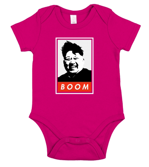 Kim Jong Un Boom T-Shirt Short Sleeve Baby One-Piece