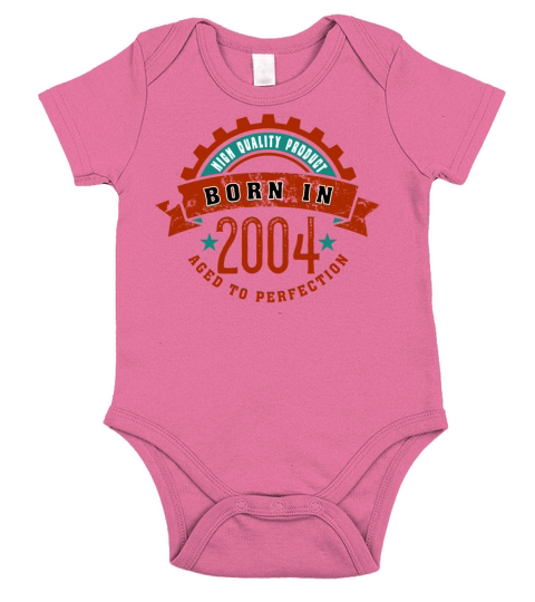 Born in the year 2004 c Short Sleeve Baby One-Piece