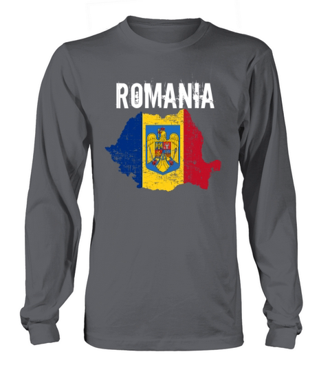 romania shirt gift idea romanian europe eu flag Women's Long Sleeve