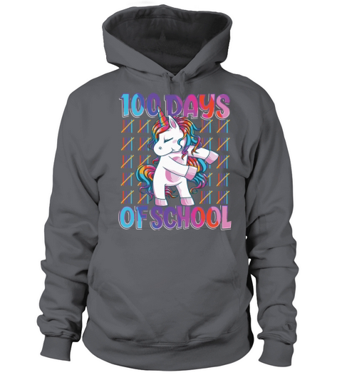100 Days Of School Unicorn 100 Days Smarter 100th Women's Hoodie