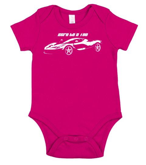 Zero to a Hundred Ferrari Short Sleeve Baby One-Piece