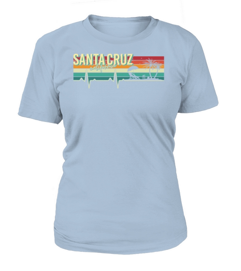 Santa Cruz California City ECG 70s 80s Vintage Women's T-Shirt