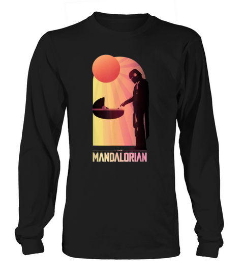 Star Wars The Mandalorian The Child Sunset Meeting Women's Long Sleeve
