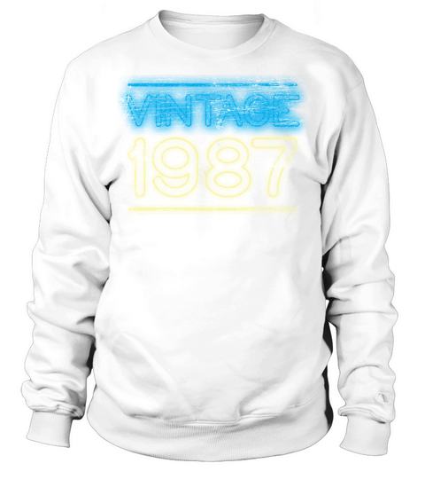 Vintage 1987 35th Birthday Gift Men's Sweatshirt