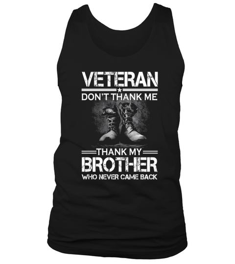 US Veterans  Dont thank Me Tank Top Unisex