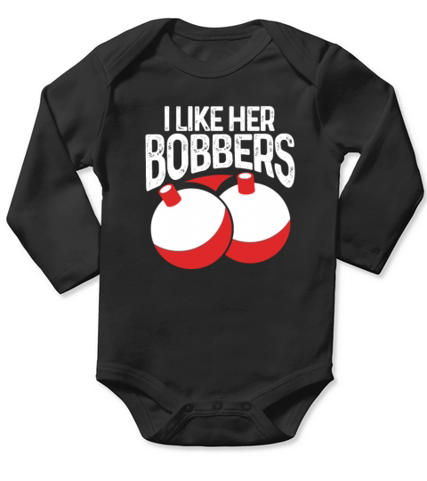 I Like Her Bobbers Long Sleeve Baby One-Piece