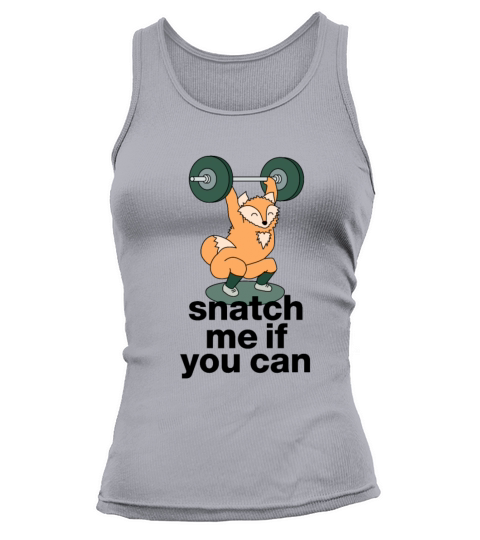olympic lifting fox with barbell and weights Women's Tank Top