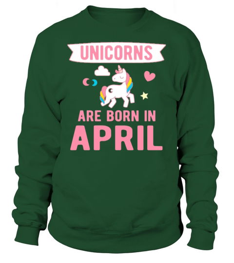 Unicorns are Born in April Women's Sweatshirt