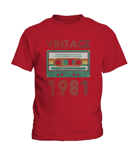 1981 Vintage Cassette Tape Kids T-Shirt