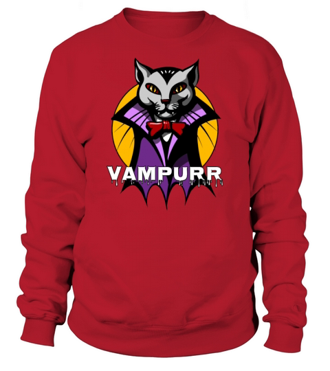 Cat Vampire Halloween Vampurr Men's Sweatshirt