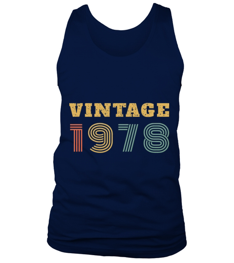 40th Birthday Gift Vintage 1978 Year Men's Tank Top