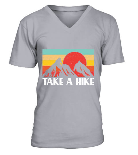 Take a Hike Retro Vintage Climbing T Shirt Gift Men's V-Neck T-shirt