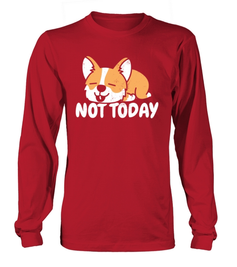 Dog Corgi Funny Men's Long Sleeve