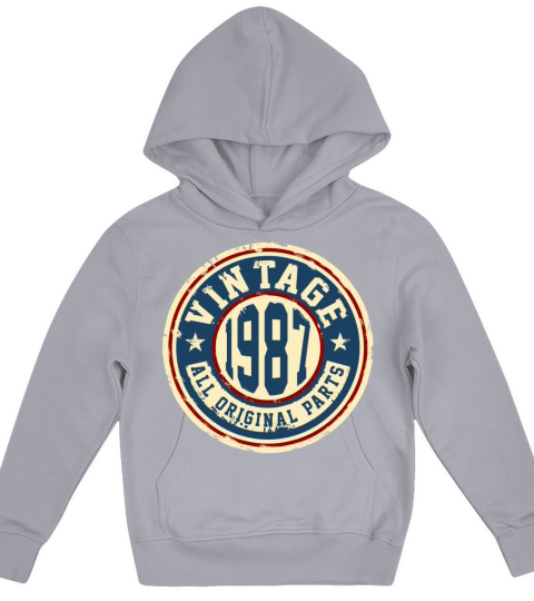 Vintage 1987 Kids Hoodie