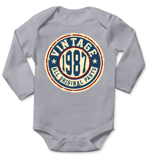 Vintage 1987 Long Sleeve Baby One-Piece