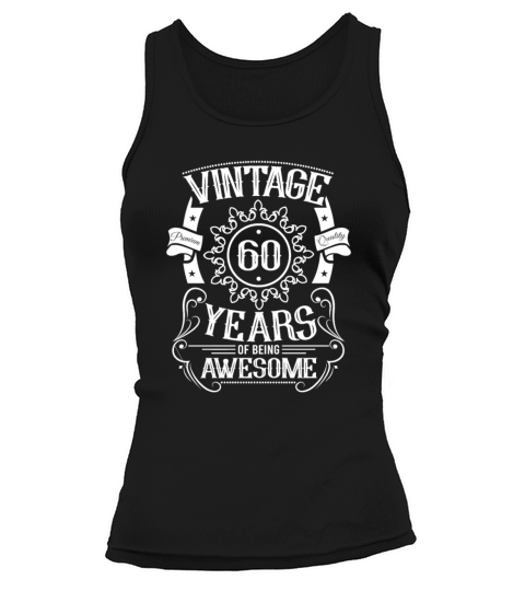 60th birthday gift ideas vintage husband wife Tank top Woman